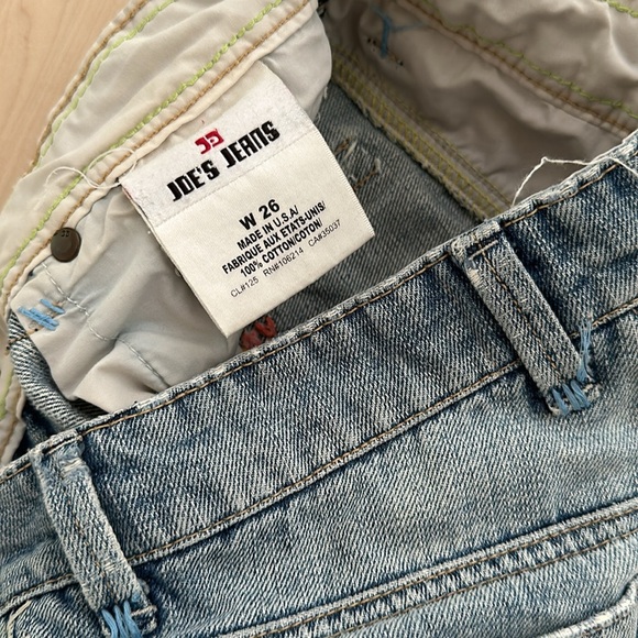 Vintage Joe’s Jeans with pastel rainbow low rise size 26 Women’s - Picture 9 of 9